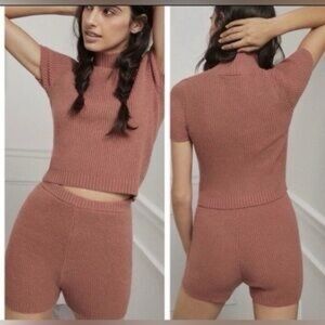 NWT Anthropologie Saturday/Sunday Siobhan Sweater Lounge Set Sz L